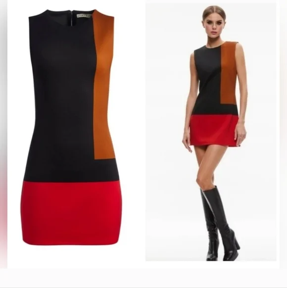 ALICE + OLIVIA WYNELL MINI DRESS SIZE 12 NWOT $495 - Picture 5 of 16